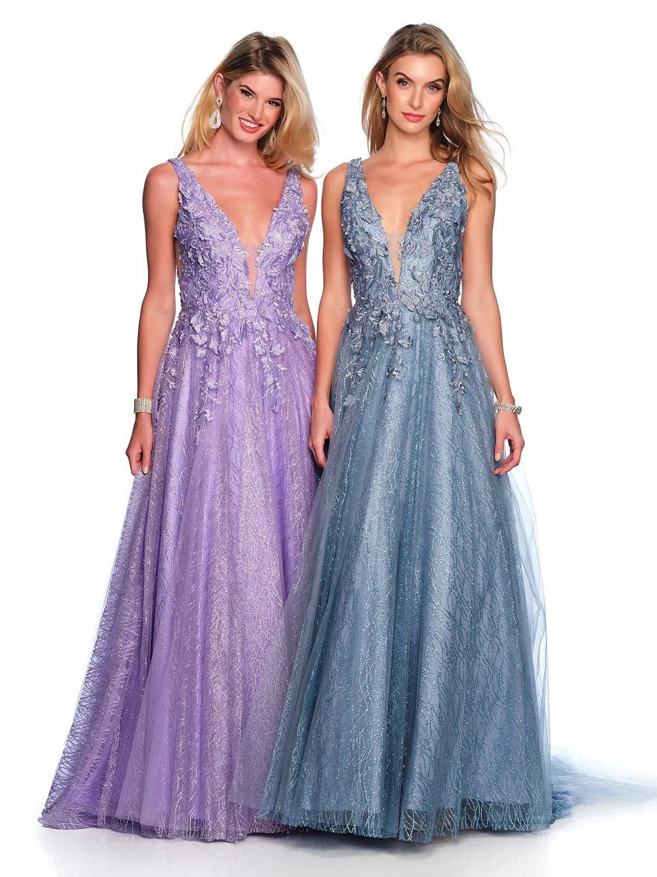 Dave & Johnny 10288W Prom Dress in Ivory — view 4