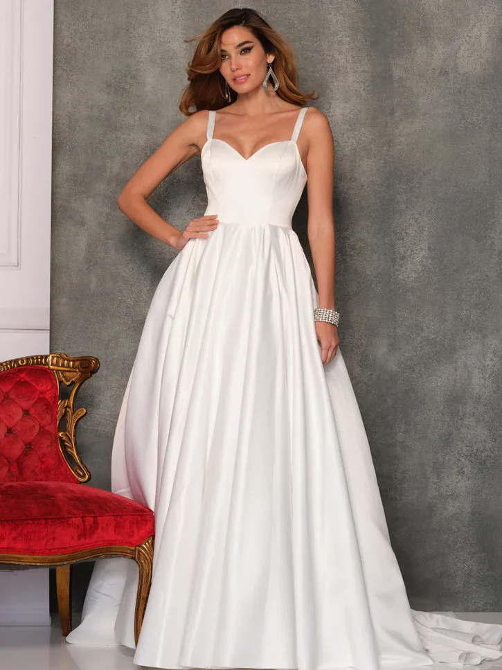 Dave & Johnny 10653 Prom Dress in Ivory — front view