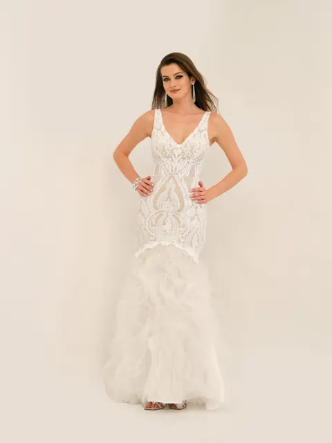 Dave &amp; Johnny 11325 Wedding Dress
