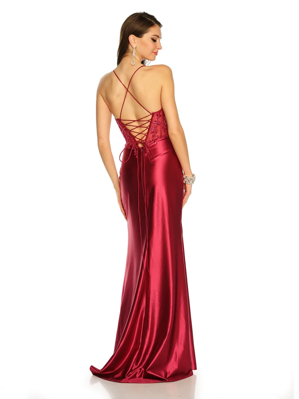 Dave & Johnny 11330 Prom Dress — back view