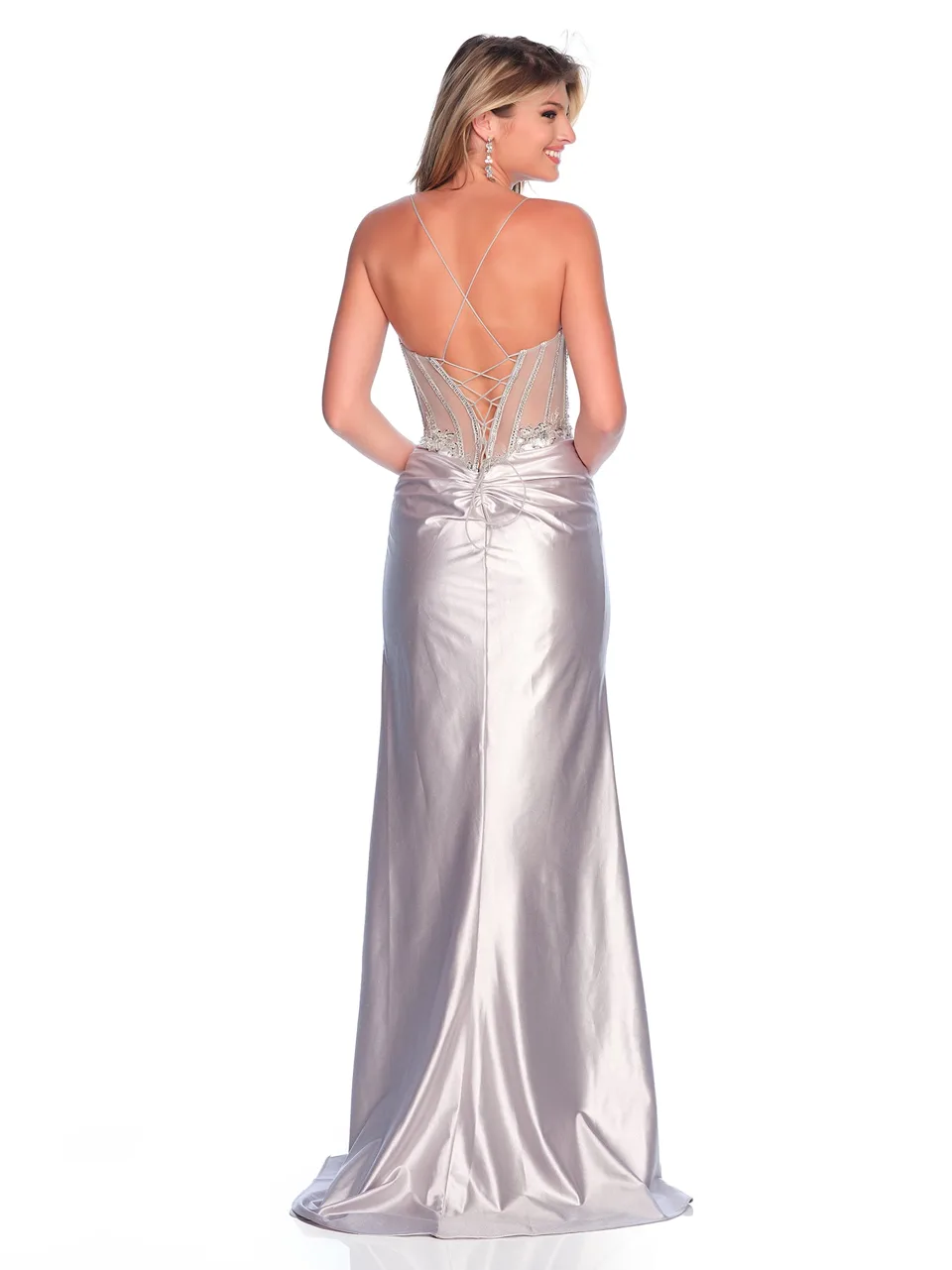 Dave & Johnny 12239 Prom Dress — back view