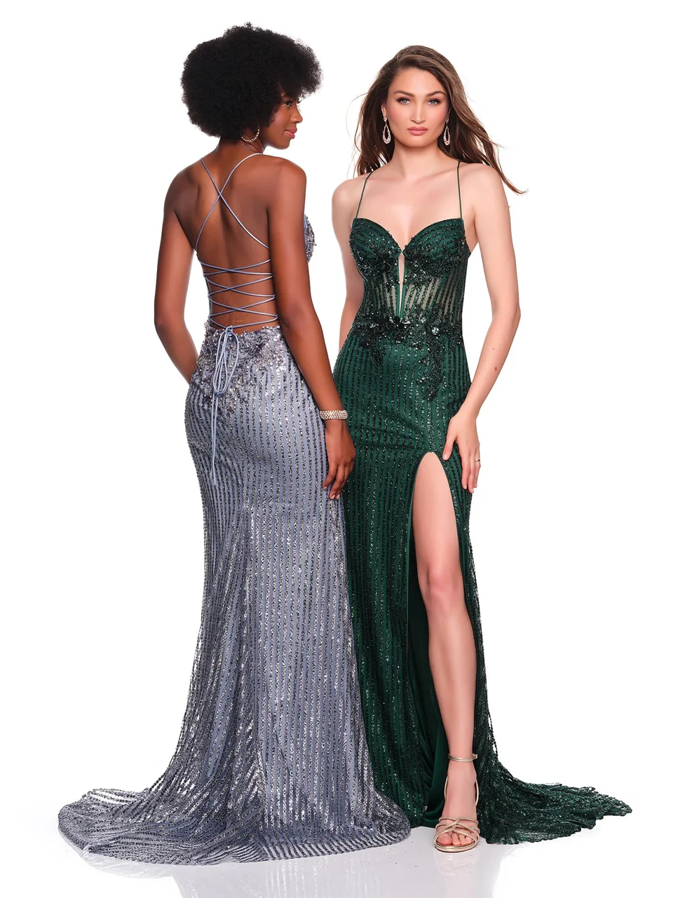 Dave & Johnny 12281 Prom Dress — back view