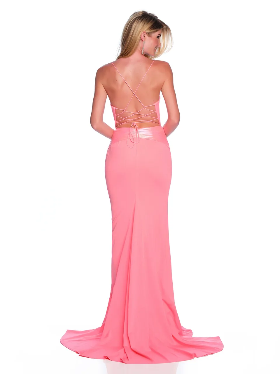Dave & Johnny 12282 Prom Dress — back view