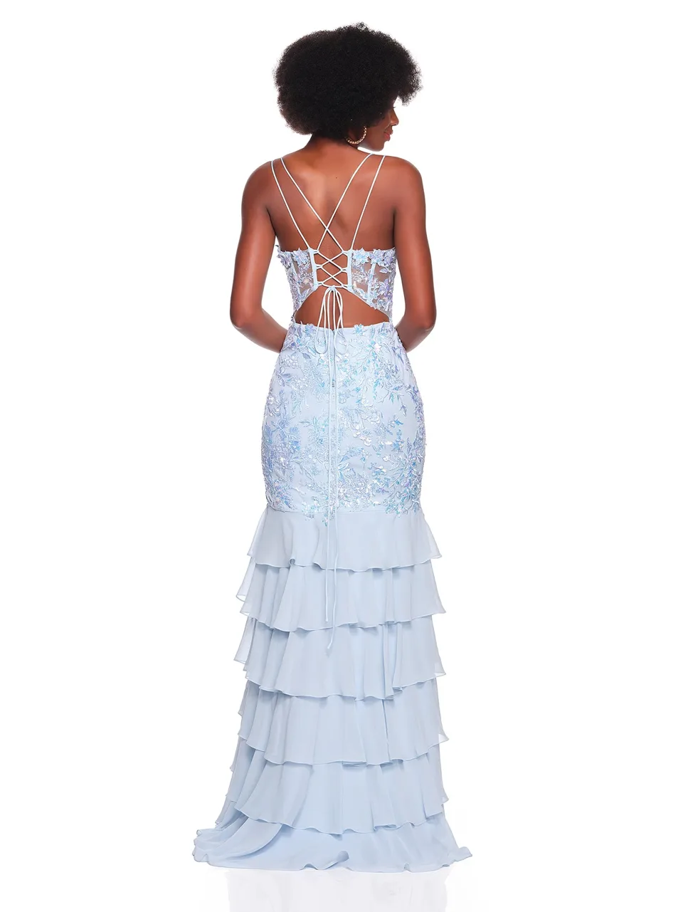 Dave & Johnny 12671 Prom Dress — back view