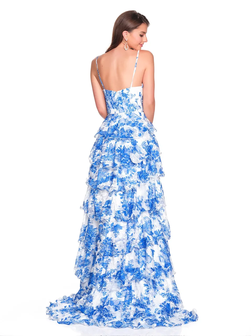 Dave & Johnny 12723 Prom Dress — back view
