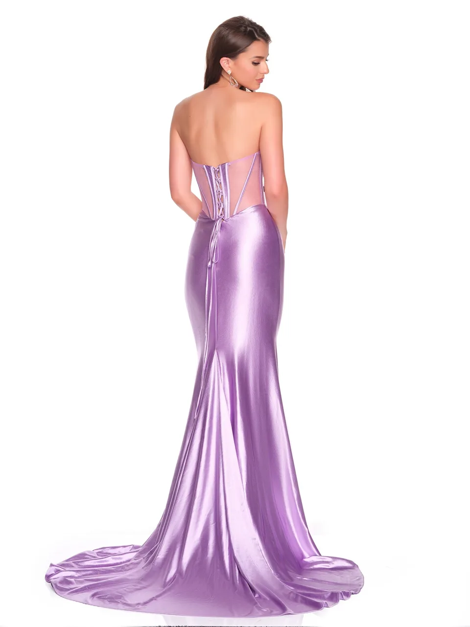 Dave & Johnny 12768 Prom Dress — back view