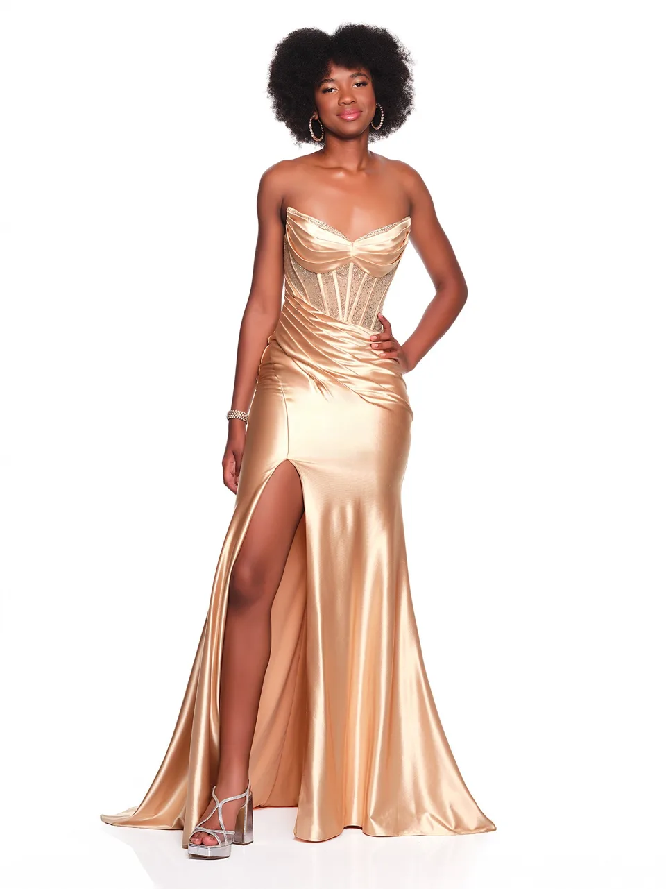 Dave & Johnny 12856 Prom Dress — front view