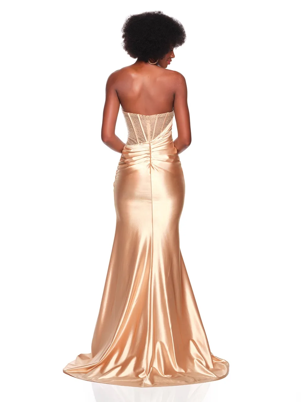 Dave & Johnny 12856 Prom Dress — back view