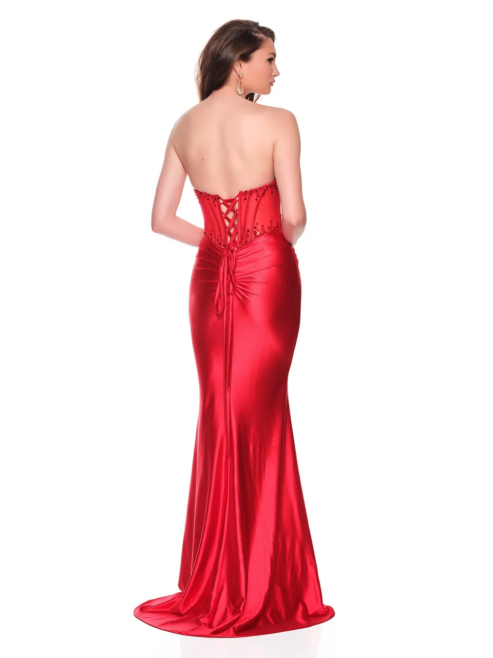 Dave & Johnny 12931 Prom Dress — back view