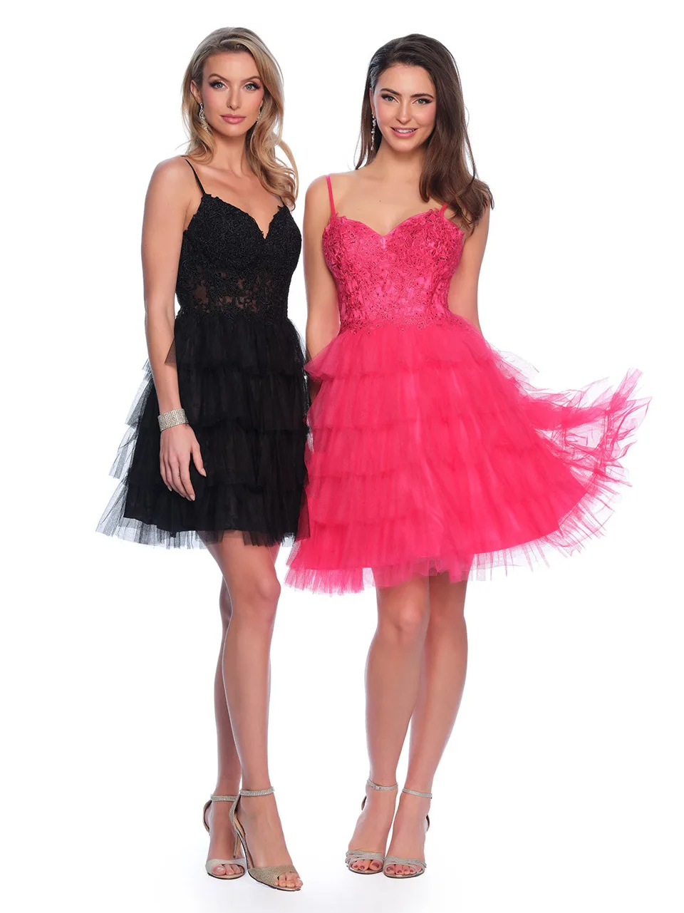 Dave & Johnny 11182 Dress in Fuschia Pink — view 4