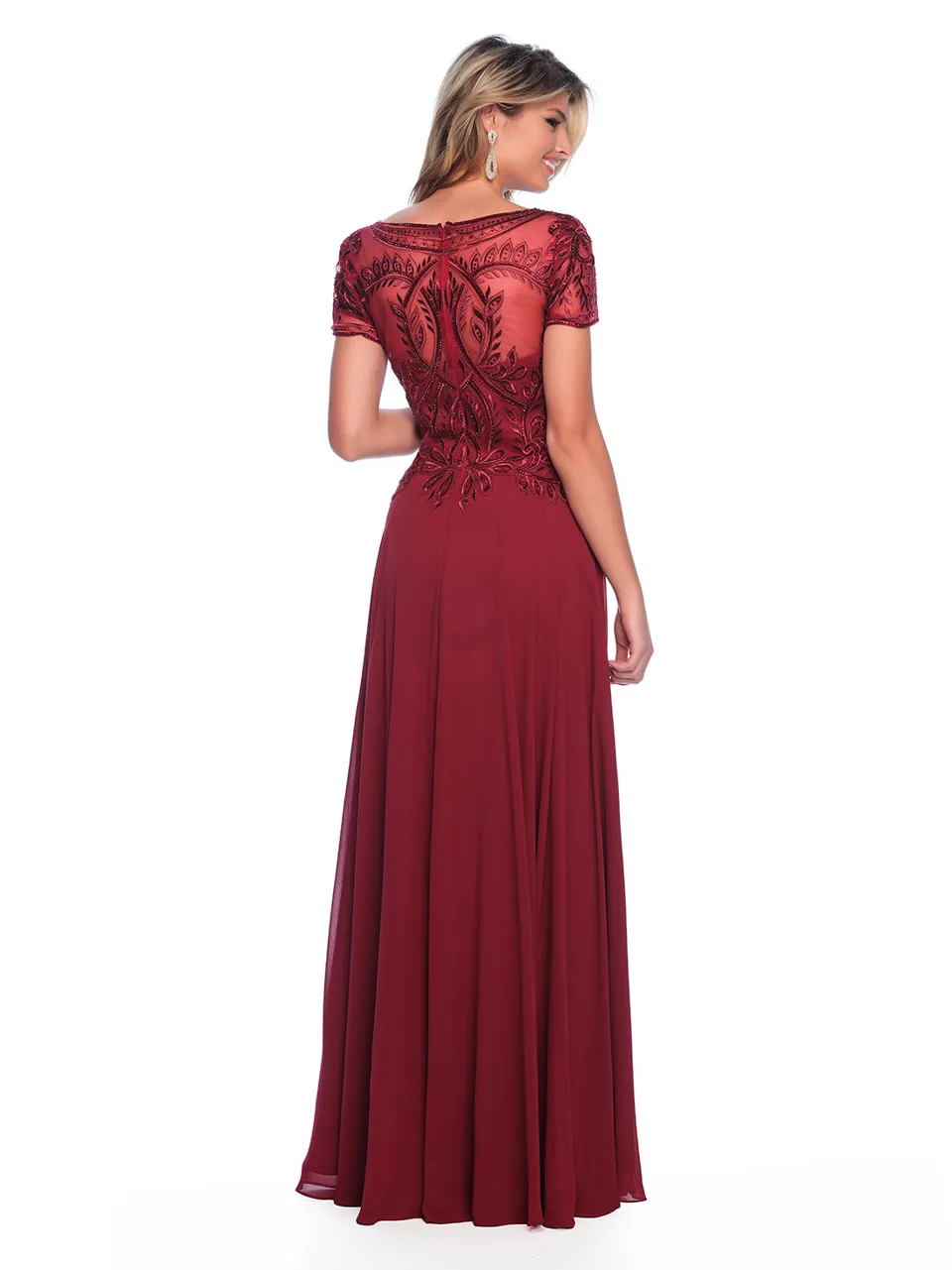 Dave & Johnny A9071 Dress — back view