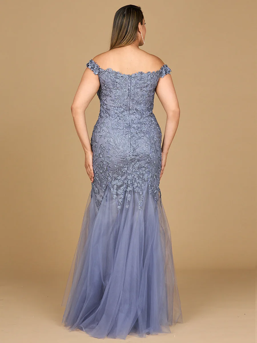 Off Shoulder Mermaid Gown by Lara New York — style 29021