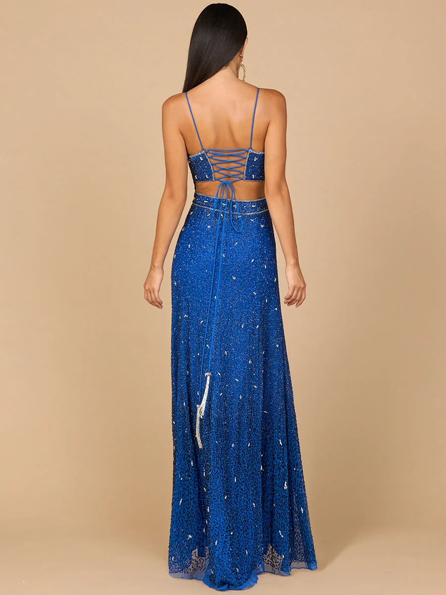 Ombre Beaded Gown by Lara New York — style 29033