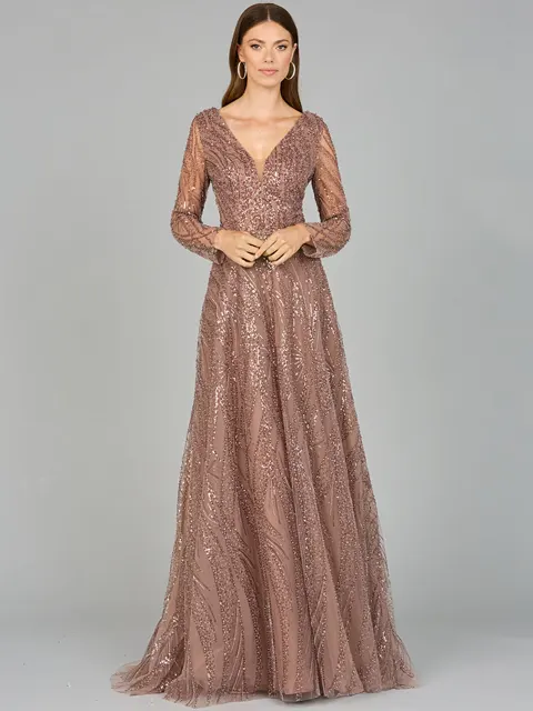 Modest Long Sleeve Ball Gown