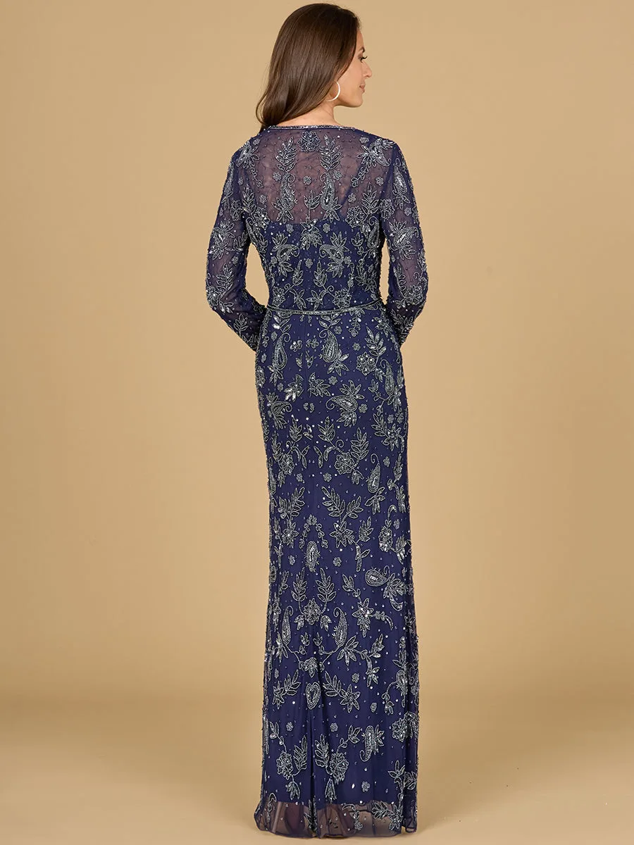 Sheath Gown with Long Sleeve Jacket by Lara New York — style 29075