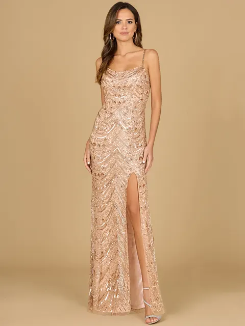 Scoop Neck Beaded Dress