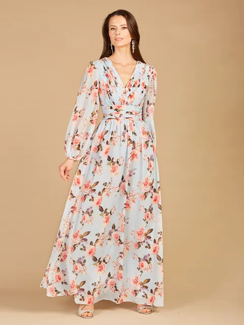 Long Sleeve Print Dress