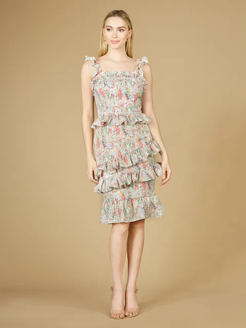 Print Midi Length Dress