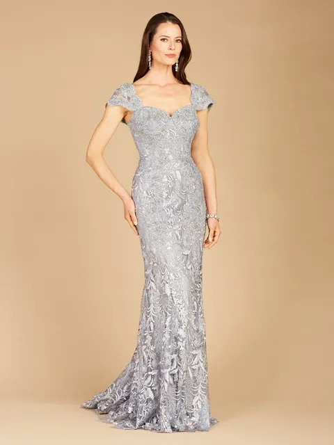 Fitted Lace Mermaid Gown