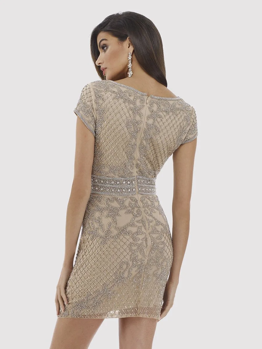 Embellished Short Dress by Lara New York — style 29571