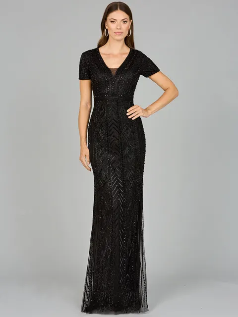 Closed Back, Cap Sleeve Dress