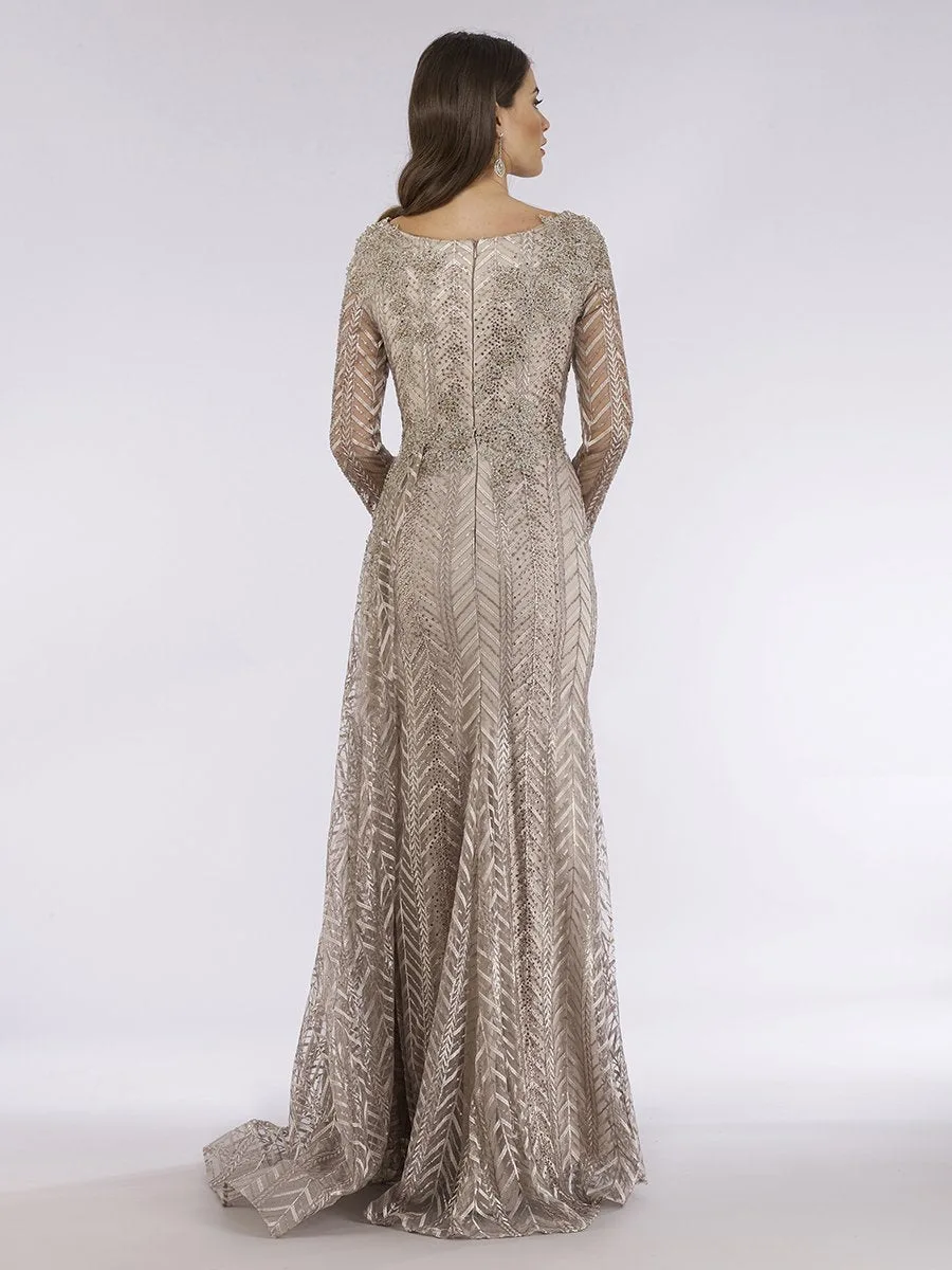 Lace Skirt Overlay Dress by Lara New York — style 29620