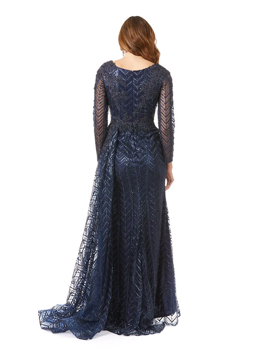 Lace Skirt Overlay Dress by Lara New York — style 29620