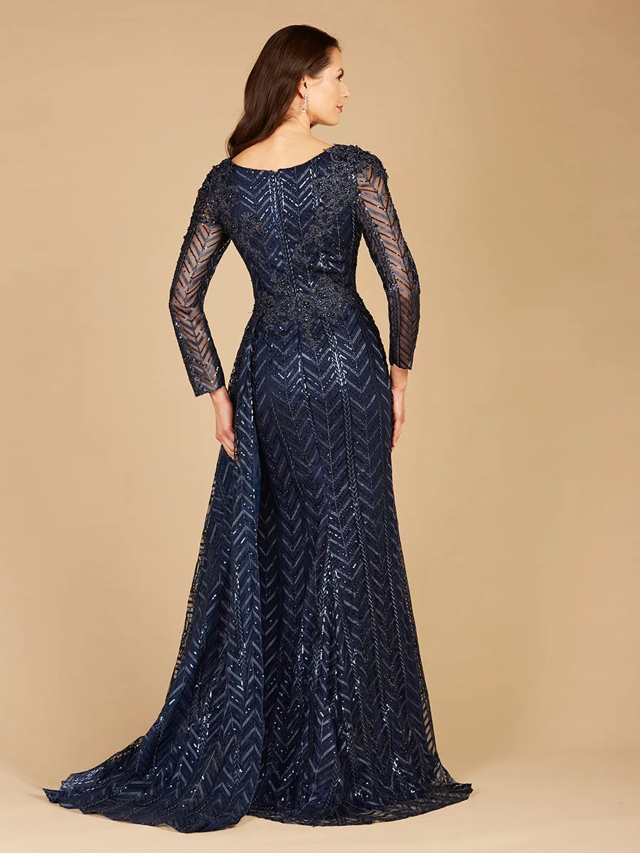 Lace Skirt Overlay Dress by Lara New York — style 29620
