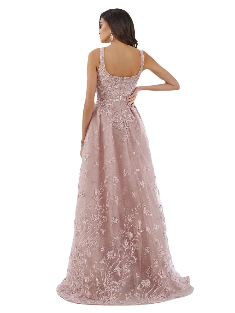 Overskirt Lace Fitted Gown by Lara New York — style 29786