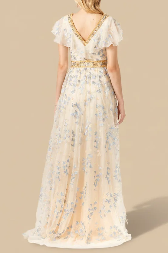 Lace, V-Neck Dress by Lara New York — style 29966