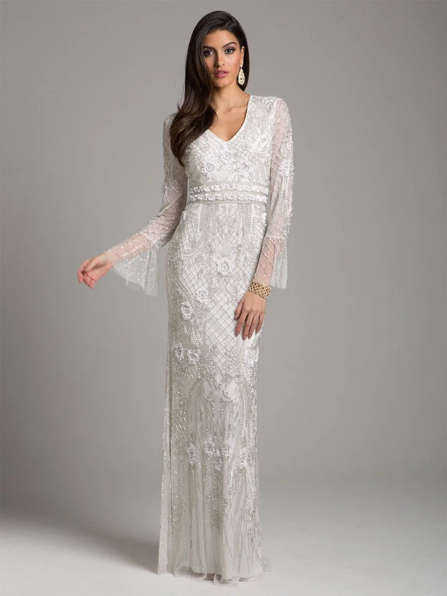 Long Sleeve Ethereal Bridal Gown by Lara New York — style 33435