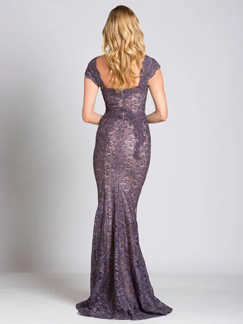Fitted Lace Mermaid Gown
