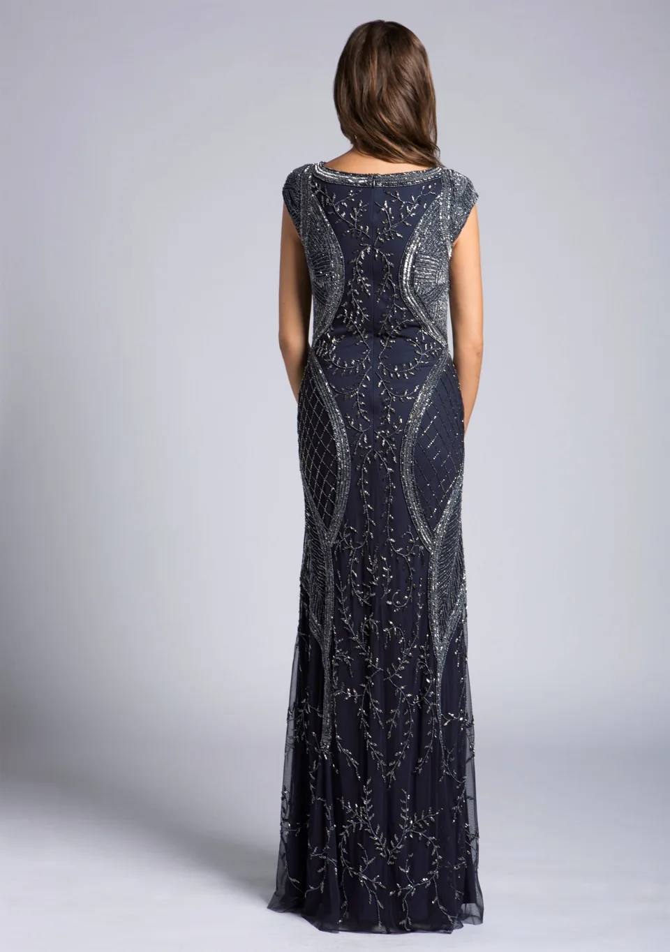 Cap Sleeve Modestly Covered Dress by Lara New York — style 33609