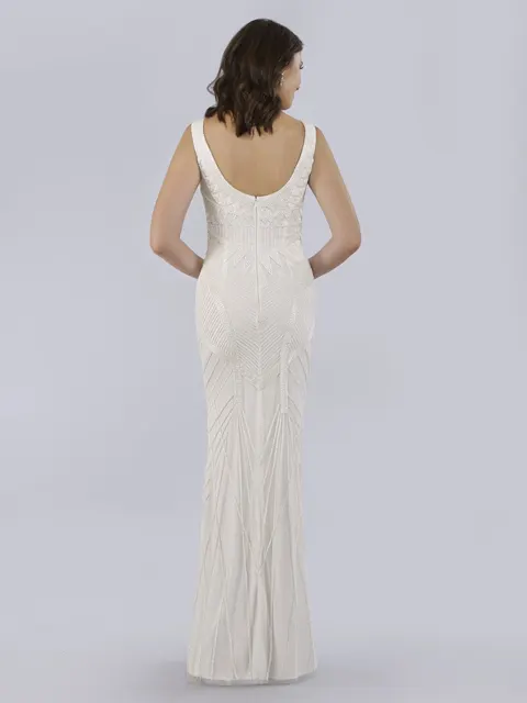 Bryant Beaded Tank Sheath Wedding Dress