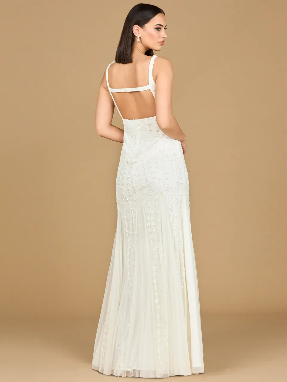 Beaded Bridal Gown with Godets by Lara New York — style 51217
