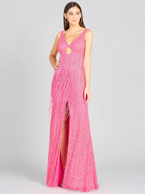Regan Fringe Sequin Dress