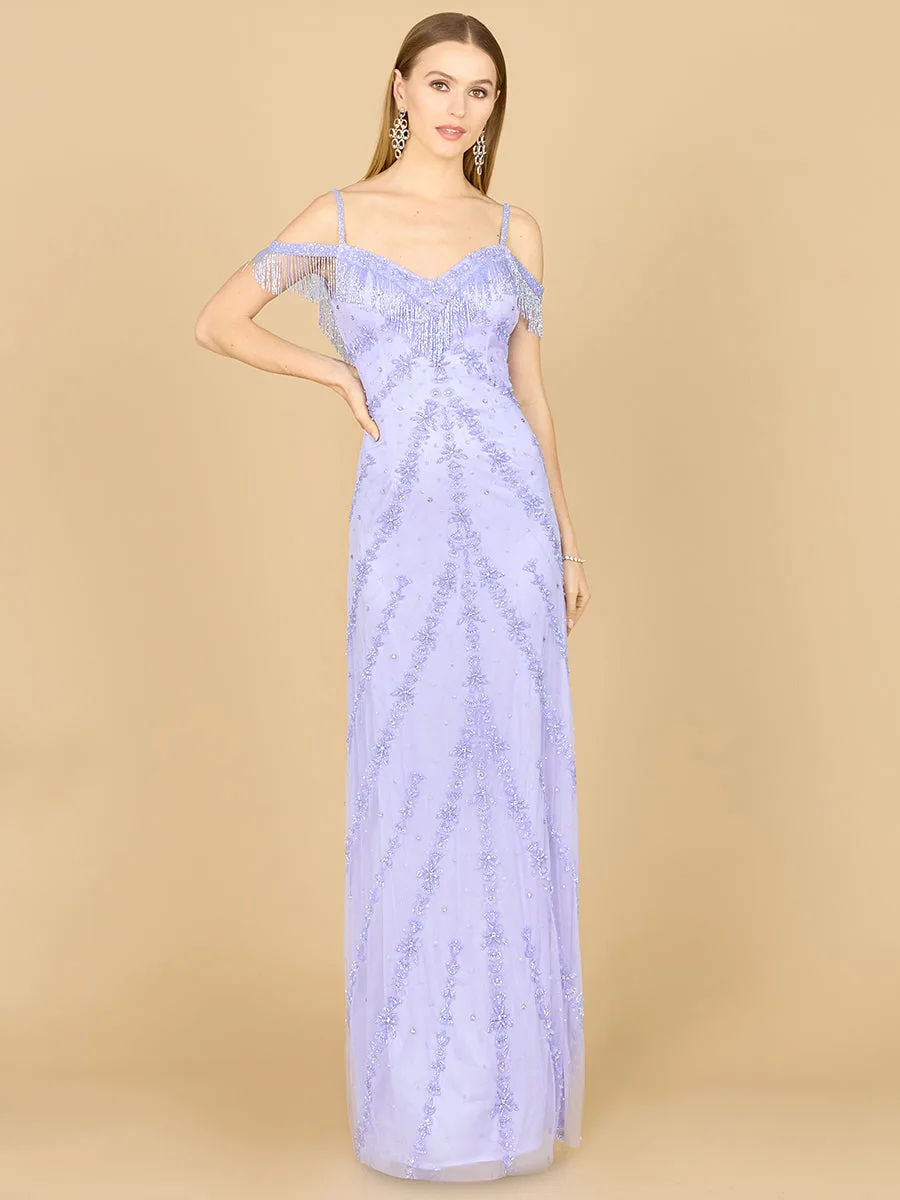 Candy Beaded Gown by Lara New York — style 9980