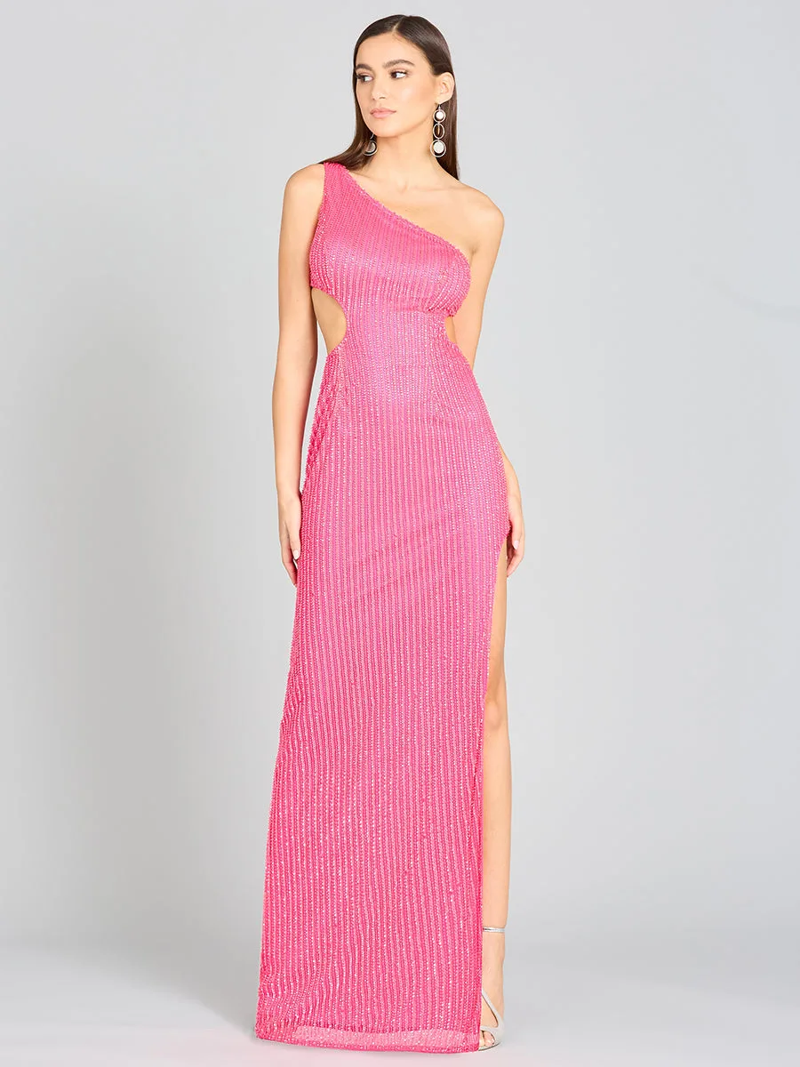 Regina Sequin Dress by Lara New York — style 9983 in Hot Pink