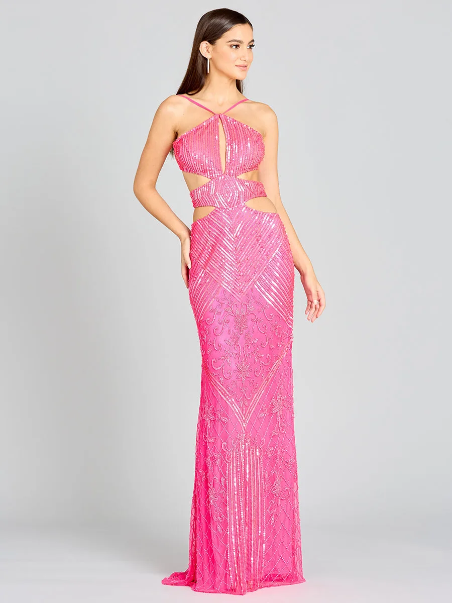 Bel & Genesis Dress by Lara New York — style 9985 in Hot Pink