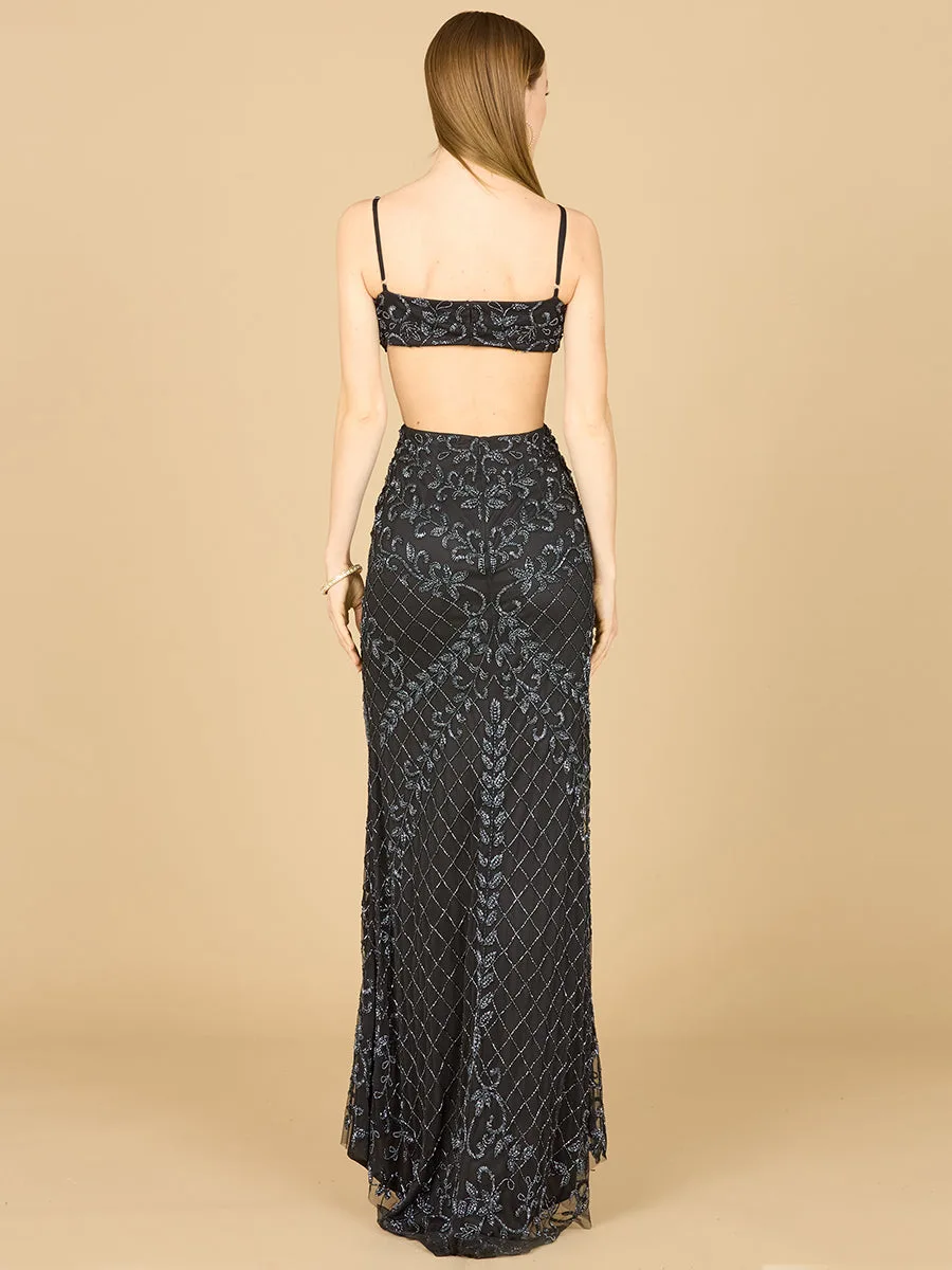 Countess Beaded Gown by Lara New York — style 9989