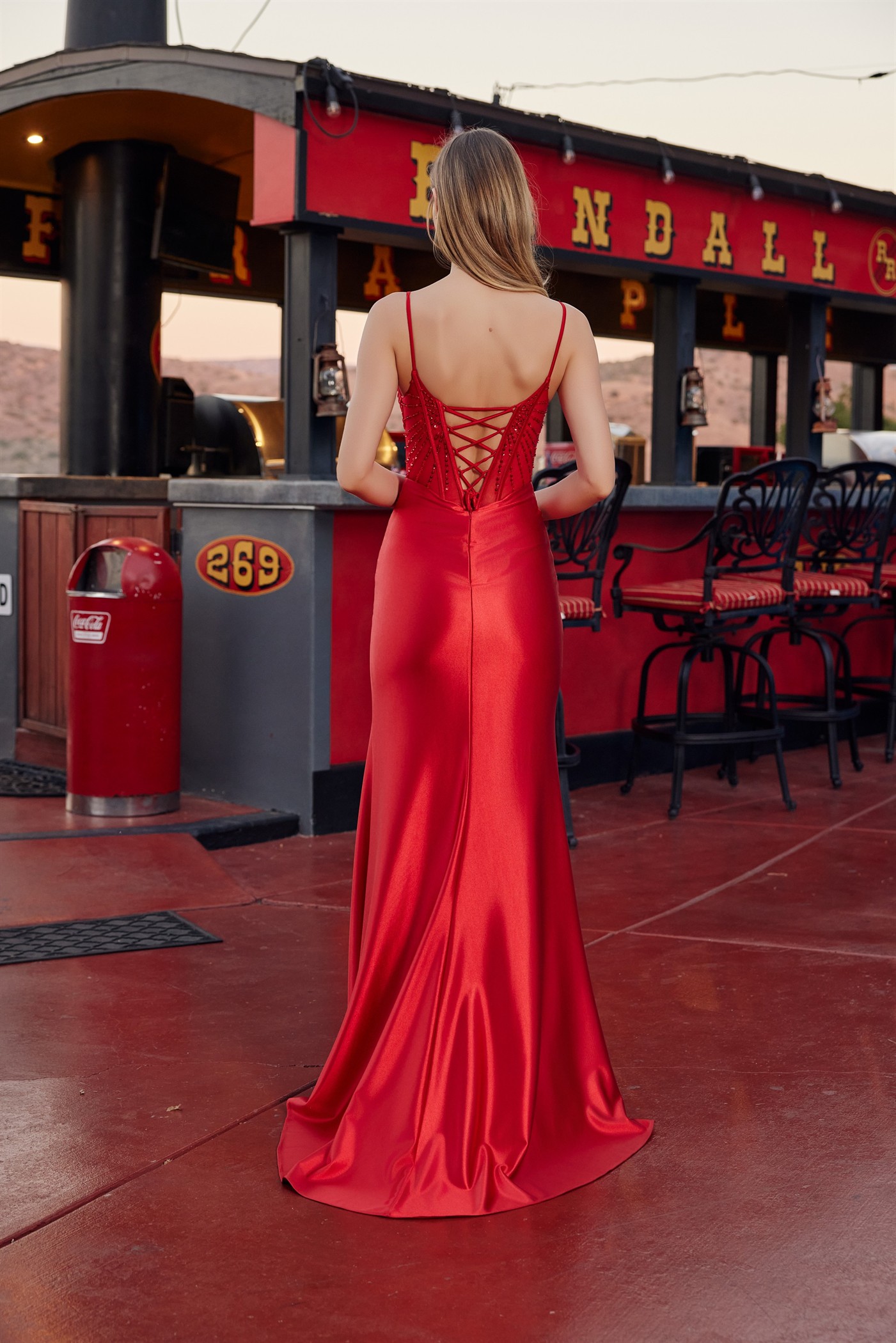 Full Sequin Bodice Thin Straps and a Sheer Boned Waistline — Nox Anabel S1721
