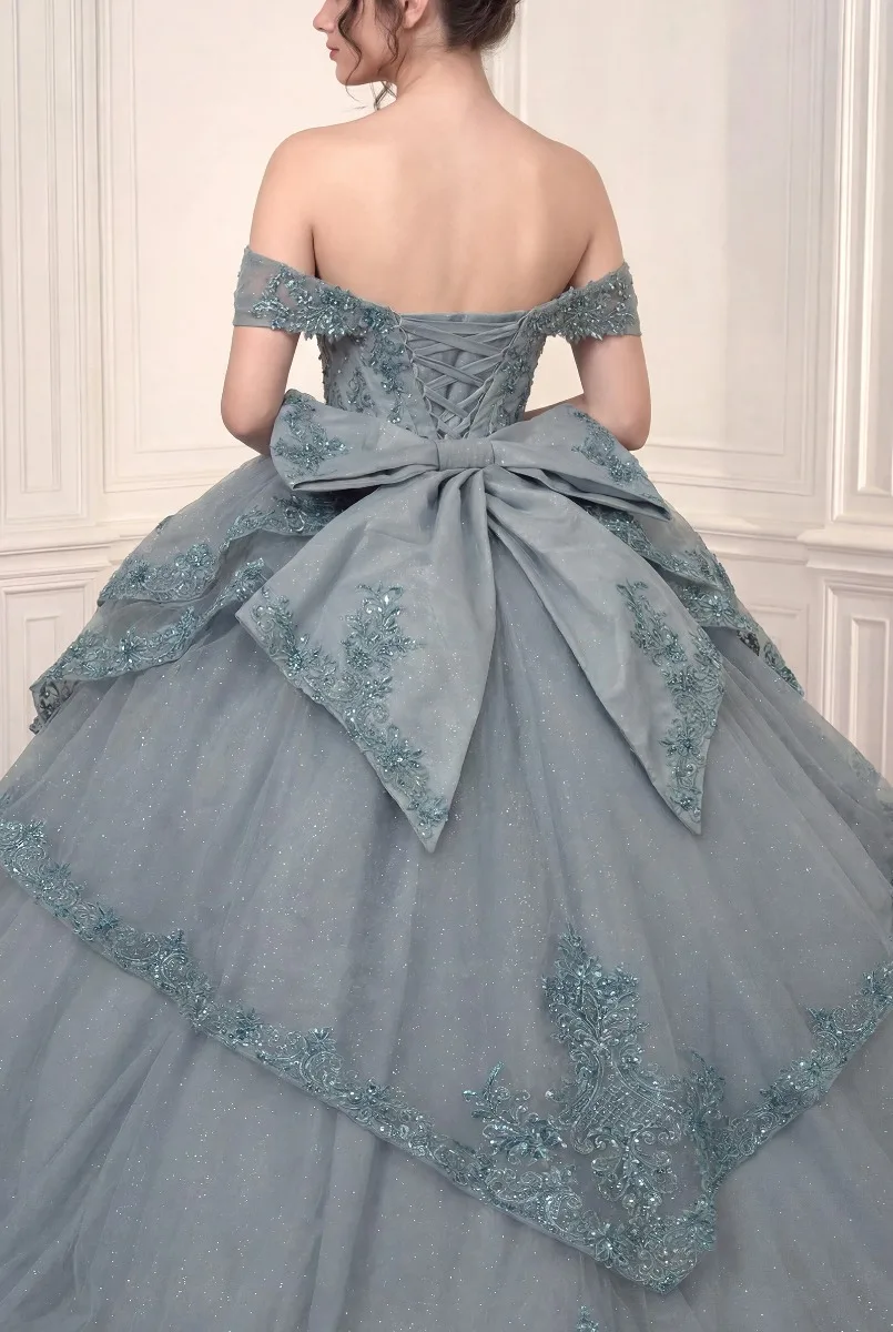 Ladivine 15729 Dress — DUSTY BLUE