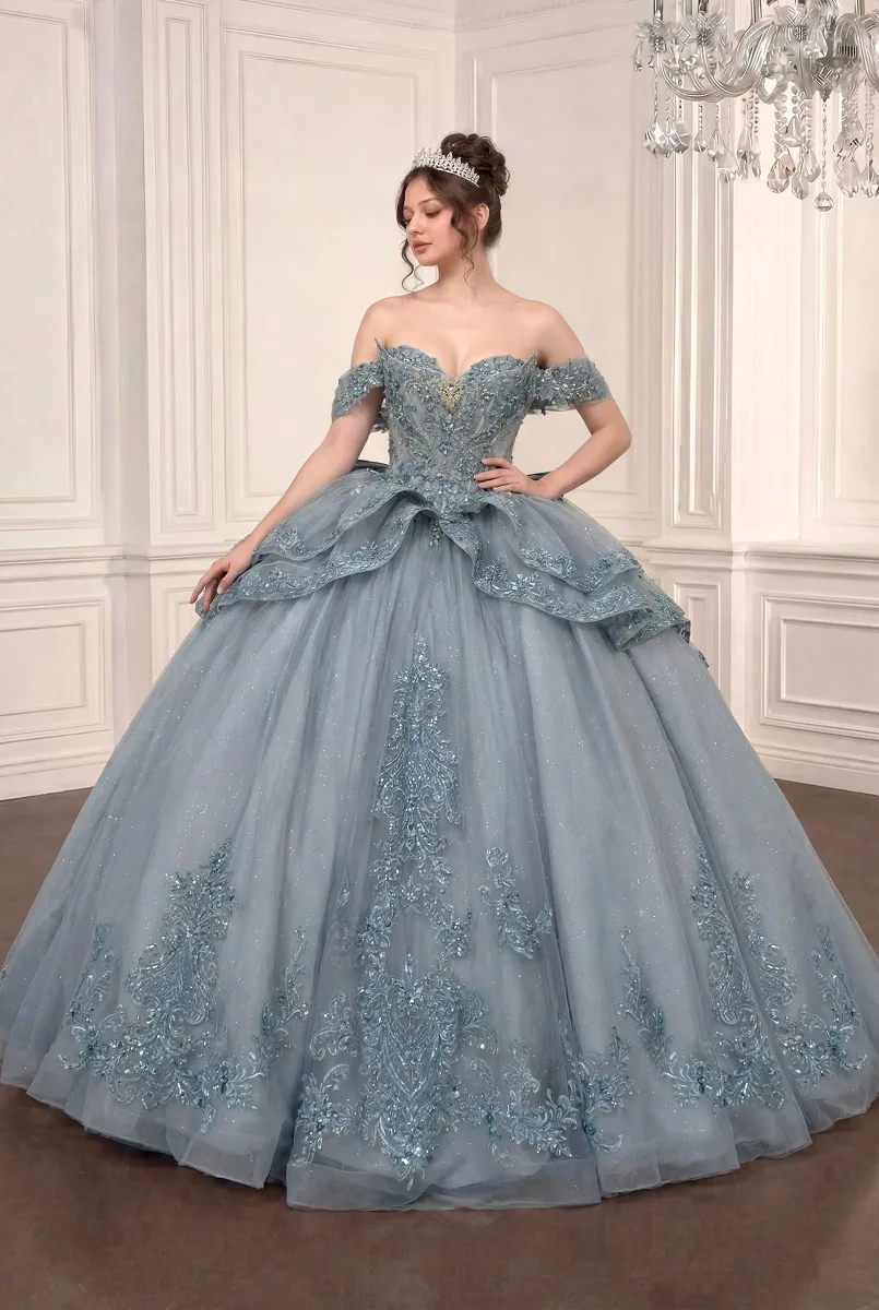 Ladivine 15729 Dress — DUSTY BLUE