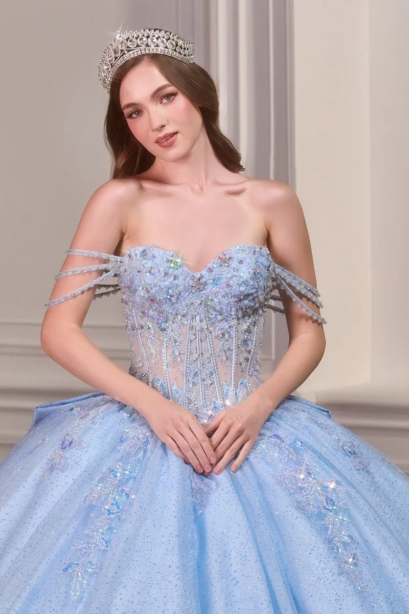 Ladivine 15735 Dress — LT BLUE