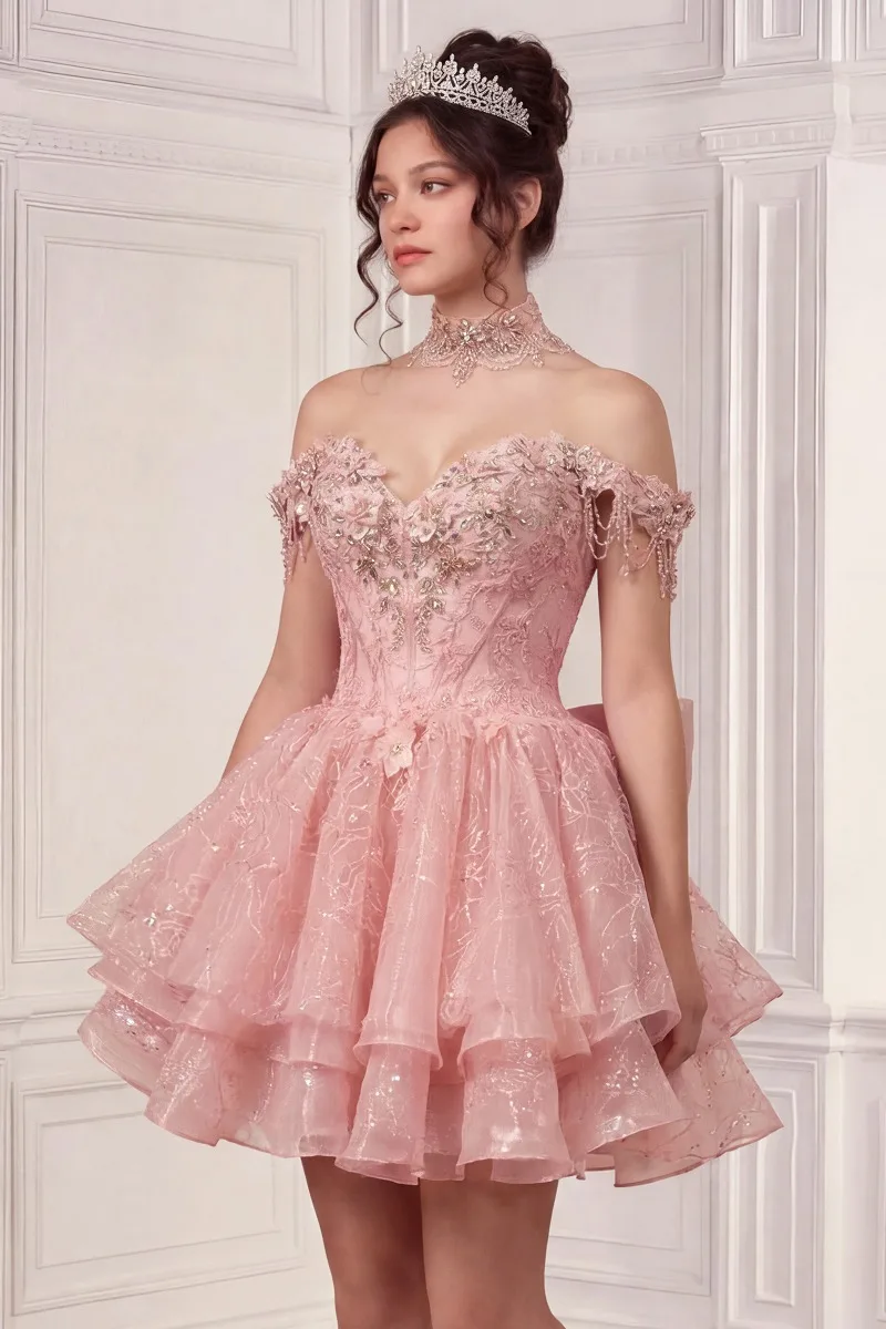 Ladivine 15742 Dress — L  PINK