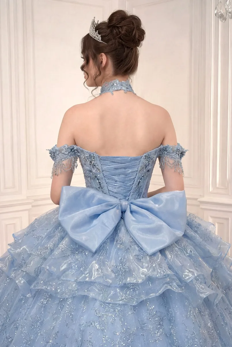 Ladivine 15742 Dress — LT BLUE
