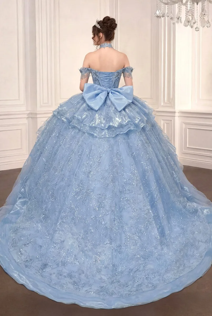 Ladivine 15742 Dress — LT BLUE
