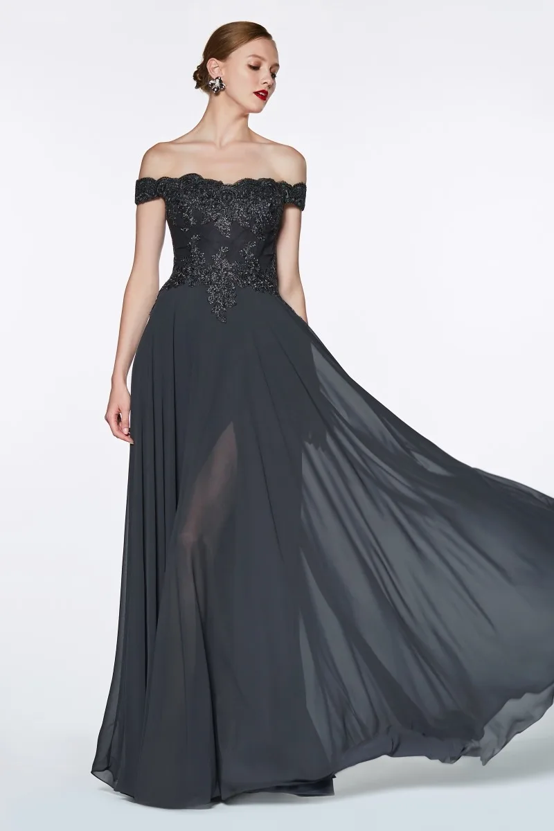 Ladivine Collective 7258 Dress — CHARCOAL 1 1