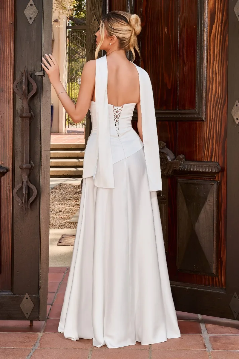 Ladivine 7432W Dress — OFF WHITE