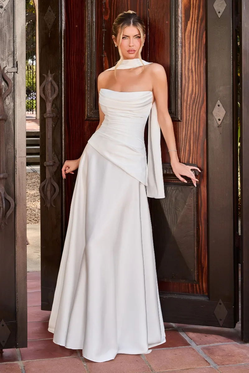 Ladivine 7432W Dress — OFF WHITE